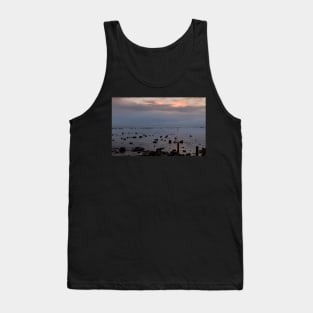 Rocks and sea breakers off the Frisian coast, Netherlands Tank Top